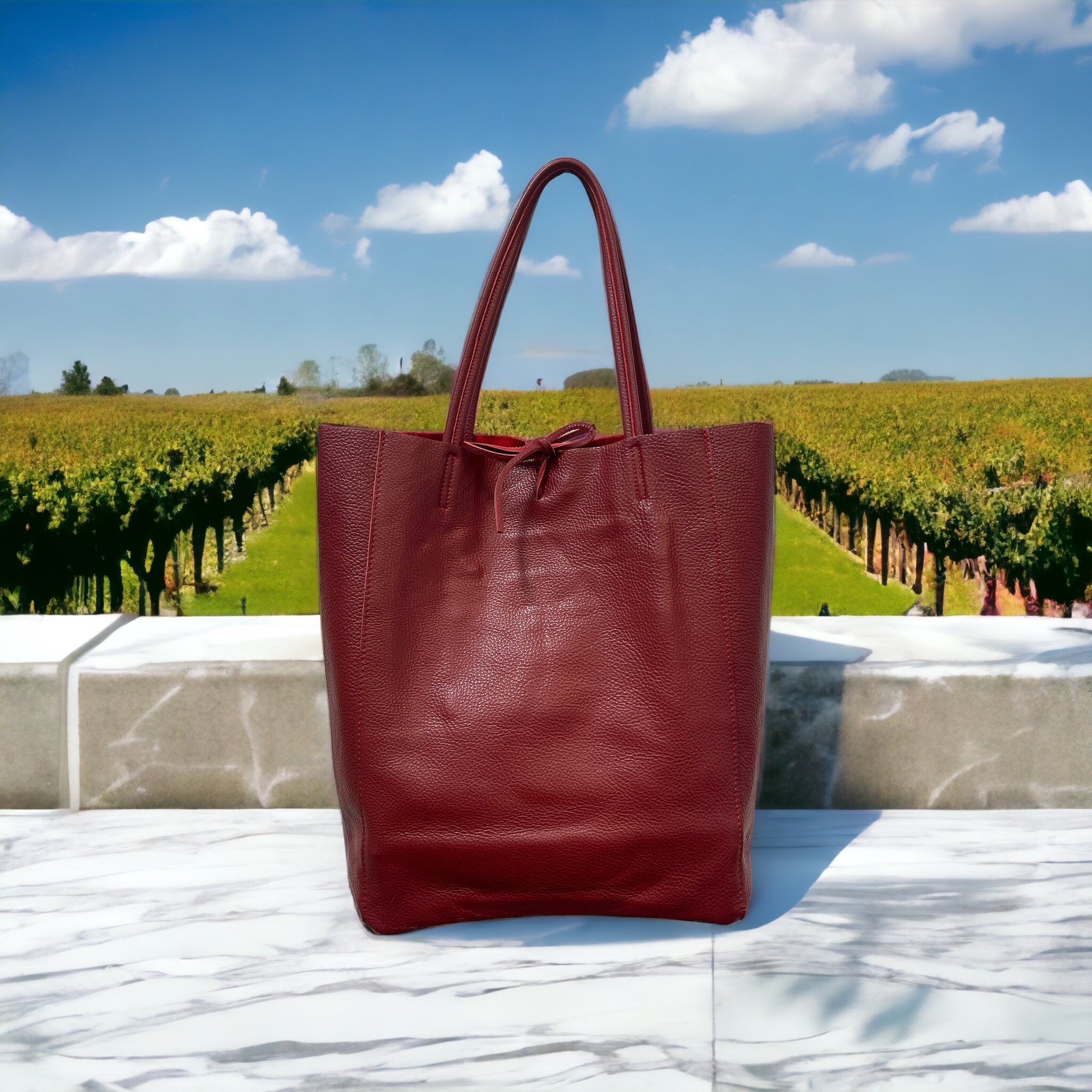 Pierre Cardin Burgundy Leather Medium Structured Shoulder Bag for womens:  Handbags: Amazon.com